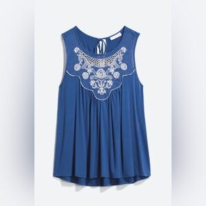 LUQ
Badea Embroidered Detail Knit Top